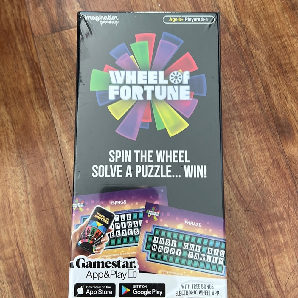 Wheel of Fortune Electronic Game, players downloads app